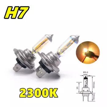 2 шт. H7 12V55W налобный фонарь 2300K Px26d галогенная лампа заменяет обновление супер желтый дождевой и противотуманный свет автомобильные лампы