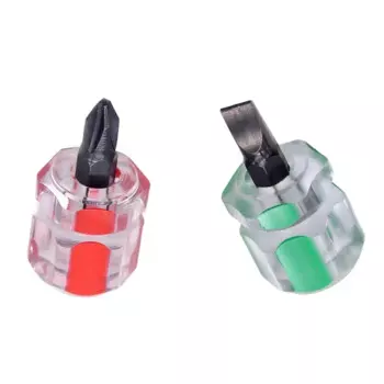 Мини-отвертка из 2 предметов, с короткой ручкой и крестовой головкой, со шлицевой звездой, используется для обслуживания автомобильного брызговика