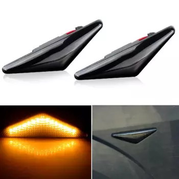2 шт., струящийся боковой повторитель, светодиодный боковой габаритный указатель поворота, индикатор, мигалка, лампа для Ford MONDEO 3 MK3 FOCUS 1 MK1