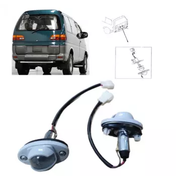 2 шт., подсветка номерного знака задней двери Space Gear для L400 Delica, номерная лампа для L400, задние линденные фонари для Delica