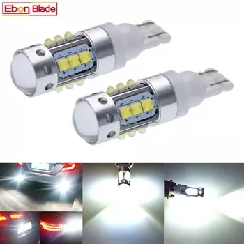 2 предмета в комплекте высокой мощности T10 194 168 W5W 921 912 16 XBD чипы, светодиодные лампы для автомобиля Авто Обратный Парковка боковой свет лампы белый 12V 24V