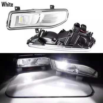 2 противотуманных фар в сборе для Nissan X-Trail Xtrail Rogue Micra Leaf 30 Вт для водителя автомобиля + пассажирские светодиодные противотуманные фары дальнего света DRL H11 12 В