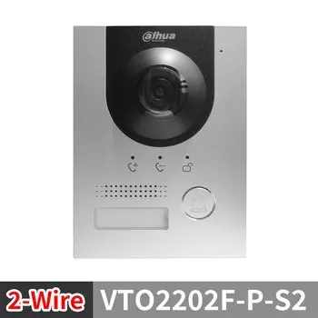 2-проводной видеодомофон Dahua PoE VTO2202F-P-S2 2 МП IP 160 ° Камера дверного звонка «рыбий глаз» с поддержкой поверхностного и скрытого монтажа IP65 IK07 H.265