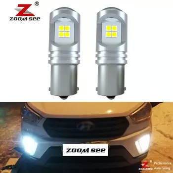 2 шт., 100% Ксеноновые белые светодиодные дневные ходовые огни Canbus для Hyundai Creta 2016, 2017, 2018, 2019