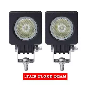 2 шт. 10 Вт светодиодный рабочий фонарь для внедорожного автомобиля, грузовика, квадроцикла, мотоцикла, фара с прицепом 4WD AWD 4x4 Wagon 12 В 24 В, точечная противотуманная фара