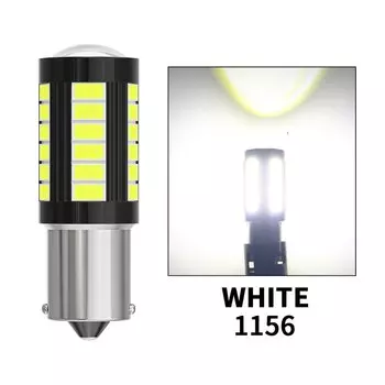2 шт. 1156 1157 5630 33SMD Автомобильный светодиодный фонарь P21W BAU15S P21/5W 7440 W21W 12V 24V Грузовик Белый DRL Указатель поворота Лампа заднего хода Диод