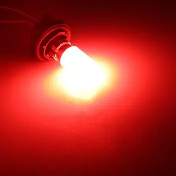 2 шт. 1156 BA15S P21W 1157 P21/5W BAY15D BAU15S PY21W Светодиодный дневный ходовой сигнал автомобиля Задняя лампа Стоп-сигналы Лампа заднего хода