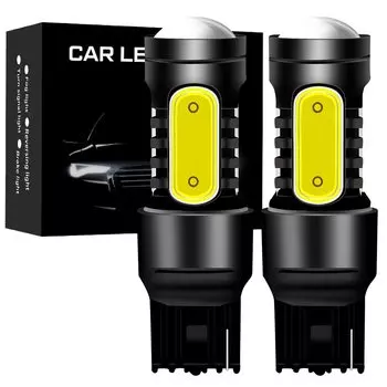 2 шт. 1156 BAU15S PY21W BA15S P21W Светодиодная лампа T20 7440 W21W 7443 W21/5W T15 для автомобильных указателей поворота белый Янтарный красный освещение 12 В