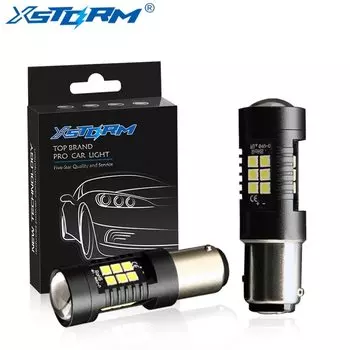 2 шт. 1157 BAY15D Светодиодные лампы P21/5W 21 3030SMD фонарики стоп-сигнал задний фонарь автомобиля резерсветильник свет 12В 24В Белый Желтый Янтарный красный