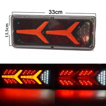 2 шт. 12 В/24 В светодиодный задний фонарь для автомобиля, грузовика, стоп-сигнал, указатель поворота, задний фонарь для прицепа, фургона, лодки, автофургона, автобуса, грузовика, UTV