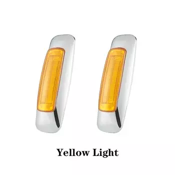 2 шт. 12 В 24 в боковой габаритный фонарь для прицепа грузовика автофургона габаритный фонарь Боковой габаритный фонарь светодиодный для автофургона красный желтый аварийный фонарь