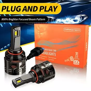 2 шт., 12 В, белый CANbus для Kia Optima 2016-2019, светодиодные фары дальнего света, ближнего света, 30000LM, аксессуары Plug&Play