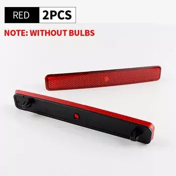 2 шт., 12 В, красные линзы, светодиодный отражатель заднего бампера для Volkswagen VW T5, транспортер, задний тормоз, стоп-сигнал, сигнальная лампа OEM # 7Е 0945105