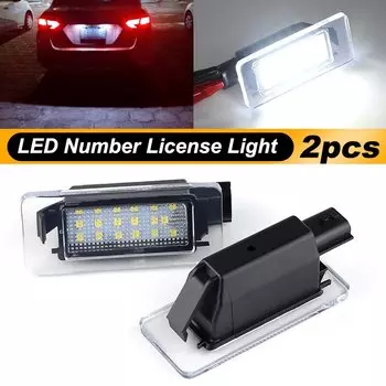 2 шт. 12 В светодиодная лампа номерного знака для Dacia Duster 2018 2019 2020 2021 2022 белая лампа номерного знака в сборе
