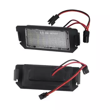 2 шт., 12 В, светодиодные фонари номерного знака, 6500 К, белые, без ошибок для Hyundai I20 Veloster Terracan Coupe GK для Rio Picanto Soul