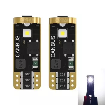 2 шт., 12 В, T10, W5W, 194, 168, 3838, 3SMD, светодиодный автомобильный светильник, боковой парковочный габаритный фонарь, автоматическое купольное освещение, белая лампа для внутренней двери