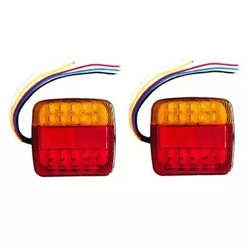 2 шт., 12 В, задний фонарь для грузовика, 26 светодиодов, указатель поворота, водонепроницаемый стоп-сигнал для автомобиля, квадроцикла, автофургона, прицепа