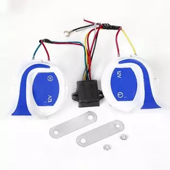 2 шт. 12 в воздушный гудок для автомобиля Улитка Электрический воздушный гудок Морская Лодка громкий сигнал комплект сигнализации для лодки мотоцикла двухцветный автомобильный гудок громкий сигнал