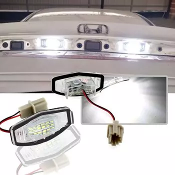 2 шт. 18 SMD белая светодиодная лампа номерного знака для Acura RL TSX RDX Honda Civic Accord City 4D Legend светодиодная лампа