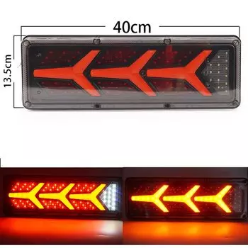 2 шт., 24 В, светодиодный задний фонарь для автомобиля, супер яркий поток, указатель поворота рулевого управления для грузовиков, прицепов, караванов, UTE, кемпера, противотуманная фара, задний фонарь