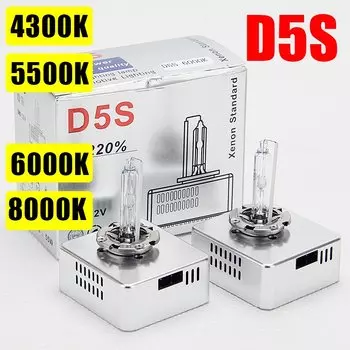 2 шт. 25 Вт D5S 4300K 5500K 6000K 8000K HID свет ксеноновые фары OEM лампы D5S лампы