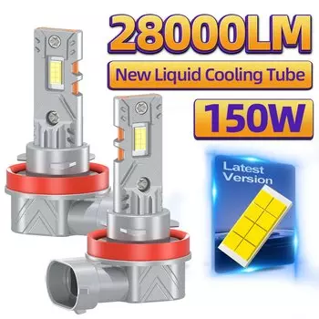 2 шт. 28000LM H4 H7 Canbus без ошибок светодиодные фары 150 Вт H11 H1 автомобильные лампы 6000K белый 9005 HB3 9006 HB4 автолампы 12 В 24 В