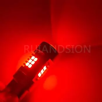 2 шт. 2835 21SMD автомобильный стоп-сигнал BAW15D PR21/5 Вт 12495PR 780 сигнал DRL светодиодный ная лампа 12-24 В Автомобильный задний фонарь красный