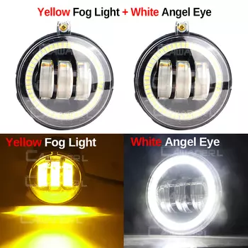 2 шт., 30 Вт, автомобильные правые + левые светодиодные противотуманные фары Angel Eye, дневные ходовые огни DRL для Chrysler 300 2007 2008 2009 (не подходят 300C)