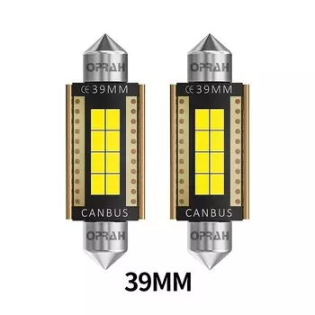 2 шт., 31 мм, 36 мм, 39 мм, 41 мм, светодиодная фестонная лампа C5W C10W, индикатор салона автомобиля, сигнальная лампа для чтения, высокая мощность, Canbus 3020EMC, без ошибок