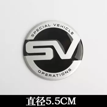 2 шт. 3D металлический значок SVR SV Багажник Эмблемы кузова автомобильные наклейки для Land Rover Ranger Rover Sport Discovery Defender Freelander