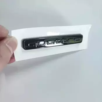 2 шт. 4 кольца логотип ABS черный автомобильный капот передняя решетка эмблема задний багажник значок наклейка 1P Q3 1P Quarrto 2P Sline для AUDI Q3 2013-2022