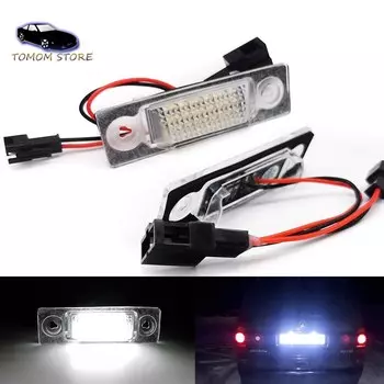 2 шт. 6000K белый светодиодный задний номер номерного знака для сиденья Alhambra 7V8 7V9 и VW Sharan 7M8 7M9 7M6 и Ford Galaxy WGR