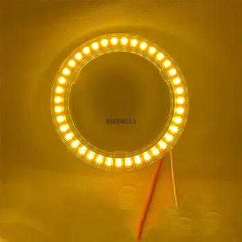 2 шт. 60 мм 70 мм 80 мм 90 мм 95 мм 100 мм 110 мм 120 мм ангельские глазки Halo кольцо автомобиль мотоцикл DRL противотуманные фары светодиодные фары лампы 12 В