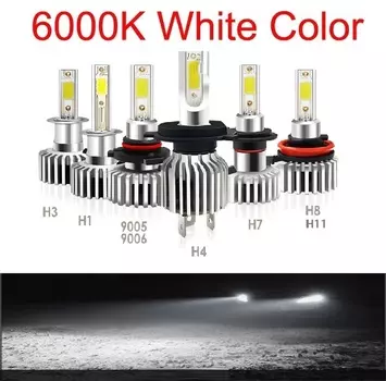 2 шт. 60 Вт 12000LM Автомобильные светодиодные лампы для фар H11 H8 9006 HB4 9005 HB3 H4 H7 H9 H1 Комплект мини-фар для дальнего/лучевой лампы противотуманных фар D9