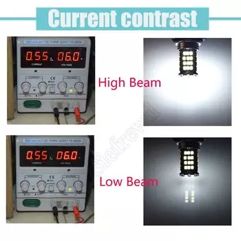 2 шт. 6 в/12 В DC 56 светодисветодиодный P42D сменная лампа 2835 SMD дальний и ближний свет автомобиль Вождение Мотоцикл фара противотумансветильник фара белый 6000K