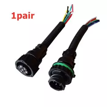 2 шт. 7-контактный автомобильный штекер для Volvo Heavy Truck для Mercedes-Benz Actros, разъем заднего фонаря в сборе, провод для dongfeng tianlong