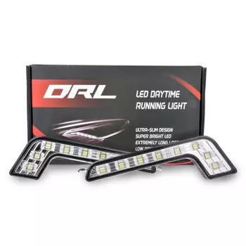 2 шт., 8 светодиодный, Автомобильные дневные ходовые огни Светодиодный ных противотуманных фар, автомобильные фары, Ксеноновые фары, противотуманные фары для Mercedes-Benz DRL светодиодный