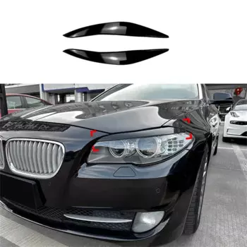 2 шт. АБС глянцевые фары злые Брови Веки для BMW F10 F11 5 серии 518d 520d 523i 530i 530d 550i M5 2009-2017 3D наклейки