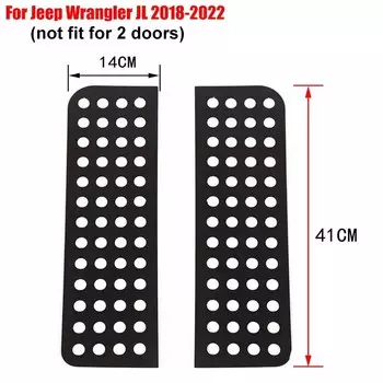 2 шт., алюминиевые накладки на заднее стекло для Jeep Wrangler JL и Unlimited 4-Door 2018-2022 JK 2007-2021