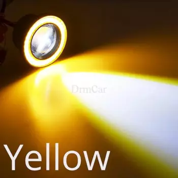 2 шт. Auto Drl COB 89/76/64 мм, противотуманная лампа «ангельские глазки», линза, ультра яркая лампа указателя поворота, автомобильная фара, универсальные дневные ходовые огни