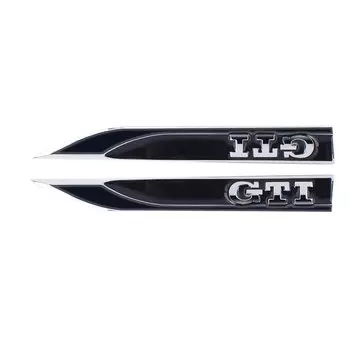 2 шт. автомобильная 3D металлическая наклейка с логотипом GTI на кузов, крыло, боковая эмблема для Volkswagen GTI Polo Passat Magotan Tiguan Jetta CC Golf MK6 7 MK8