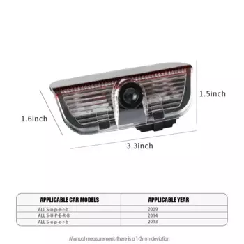 2 шт., автомобильная лампа HD проектора для двери автомобиля, беспроводное приветственное проекционное украшение для Skoda Felicia MissionL Afriq Kamio Octavia Scala