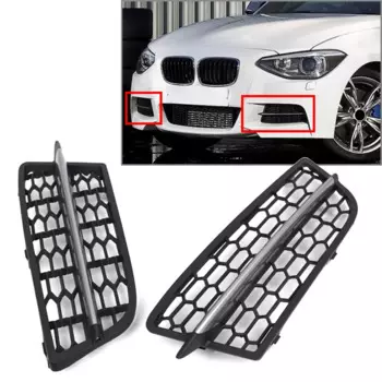 2 шт., автомобильная решетка для переднего бампера BMW 1-Series F20 F21 2011 2012 2013 2015