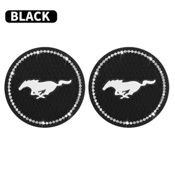 2 шт. автомобильная универсальная накладка на чашку для воды для Ford Mustang 2015 2016 2017 2018 2019 автомобильные аксессуары для украшения интерьера аксессуары