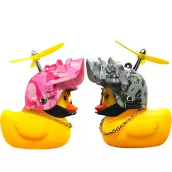 2 шт., автомобильная утка со шлемом, пропеллер, украшения, авто, украшение интерьера, детская игрушка, утка на велосипеде, аксессуары