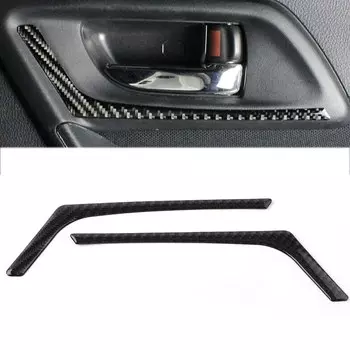 2 шт. автомобильная внутренняя задняя дверная ручка, накладка, декоративная наклейка для Subaru Forester 2013 2014 2015 2016 2017 2018