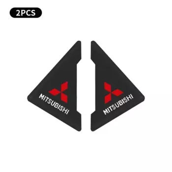 2 шт. автомобильная защита двери под углом 90 градусов для Mitsubishi ASX Lancer Pajero Outlander, эмблема Eclipse Colt Delica, автоаксессуары