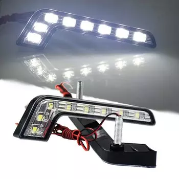 2 шт. Автомобильные 8 светодиодов 5050 ксеноновые белые противотуманные фары DRL дневные ходовые огни DC 12 В автомобильный Стайлинг для Ford Focus 1 2 MK1 MK2 C-max