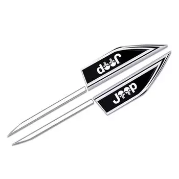 2 шт. автомобильные аксессуары, лезвия боковых дверей, автомобильные наклейки, автомобильные аксессуары для Jeep Renegade Wrangler JL JK Gladiator Grand Cherokee XJ