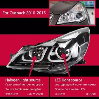 2 шт., автомобильные фары для Subaru Outback Legacy 2010-2015